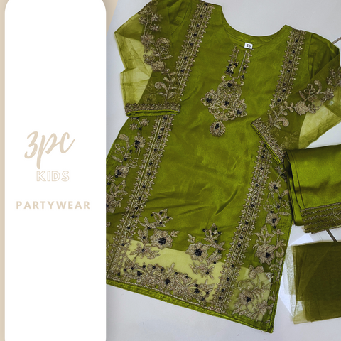 Olive Kids Organza Shalwar Kameez Ready to wear SS3154