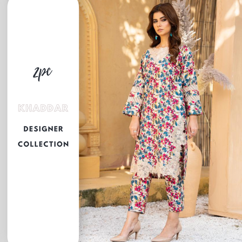 Navy 2PC Partywear Winter Khaddar Shalwar Kameez SS3397