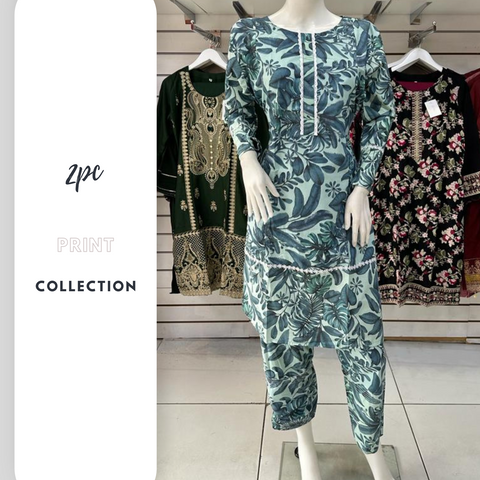 Winter Green 2PC Shalwar Kameez Dress SS3407