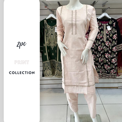 Peach 2PC Shalwar Kameez Dress SS3403
