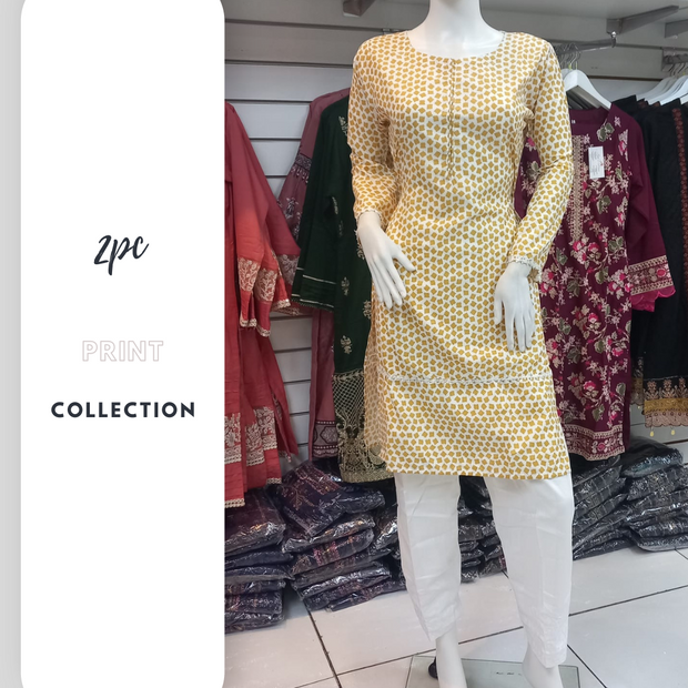 Winter Gold 2PC Shalwar Kameez Dress SS3417