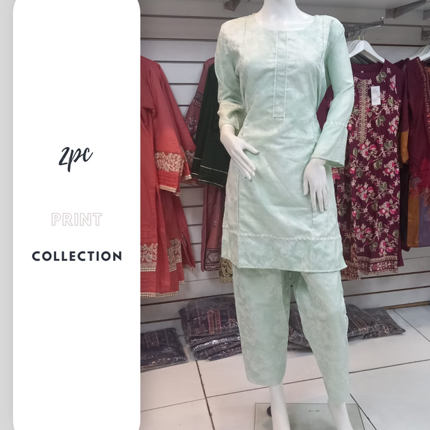 Winter Mint 2PC Shalwar Kameez Dress SS3418