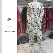 Winter Cream 2PC Shalwar Kameez Dress SS3419