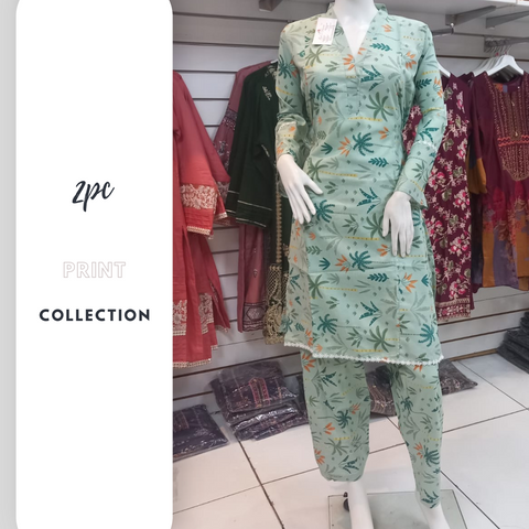 Winter Green 2PC Shalwar Kameez Dress SS3420