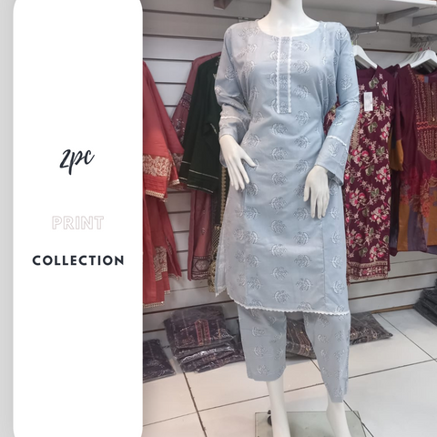Winter Grey 2PC Shalwar Kameez Dress SS3421