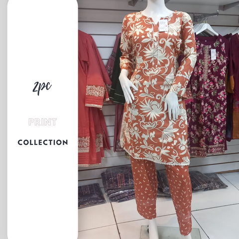 Winter Mustard 2PC Shalwar Kameez Dress SS3427