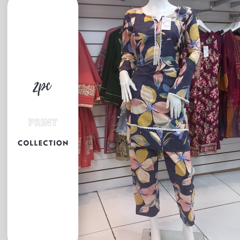 Winter Navy 2PC Shalwar Kameez Dress SS3429