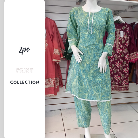 Winter Green 2PC Shalwar Kameez Dress SS3437