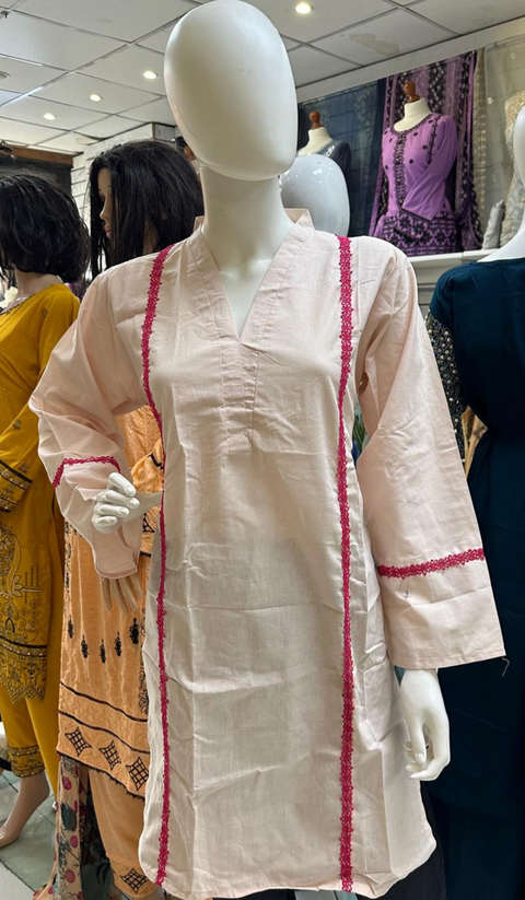 Pure Cotton Branded Kurti Shirt SS3729