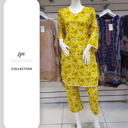 Khaddar Yellow 2PC Shalwar Kameez Dress SS3465
