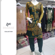 Dhanak Green 2PC Shalwar Kameez Dress SS3502