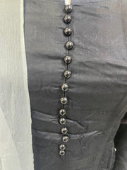 Partywear Black & Grey Winter Dhanak Shalwar Kameez Dress SS3382