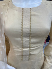 Gold Winter Dhanak Shalwar Kameez Dress SS3374