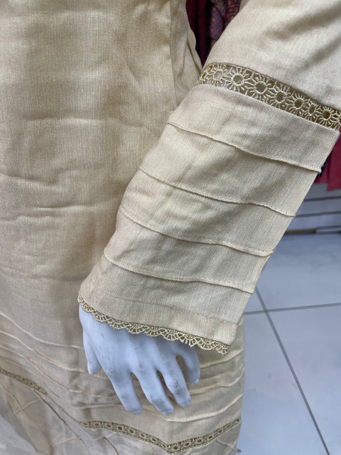 Gold Winter Dhanak Shalwar Kameez Dress SS3374