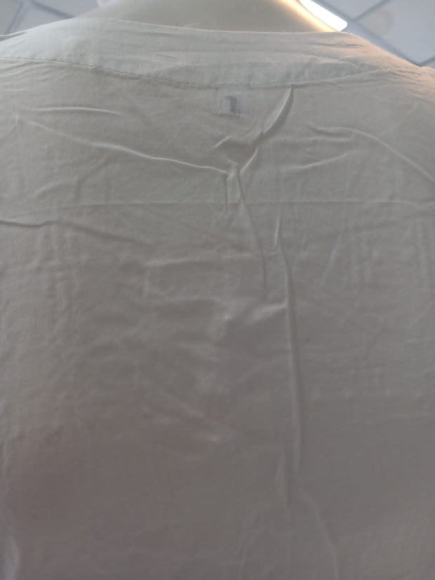 White Premium Cotton and Organza 3PC Shalwar Kameez Ready to wear SS3143