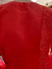 Pink Premium Organza 3PC Shalwar Kameez Ready to wear SS3157