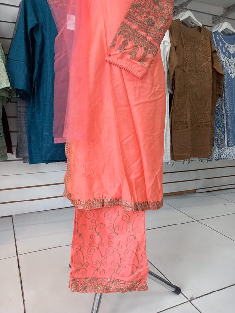 Peach Kids Cotton Shalwar Kameez Ready to wear SS3205