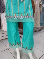 Blue Gulerana Pret Cotton 2PC Shalwar Kameez Ready to wear SS3219