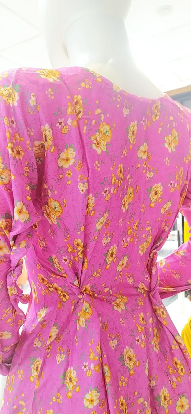 Pink Linen Shalwar Kameez Dress SS3256
