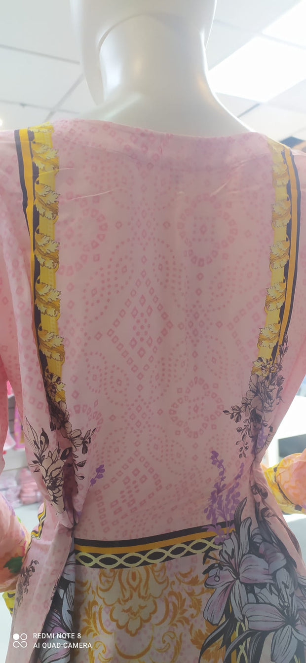 Pink Dress Linen Shalwar Kameez Dress SS3310