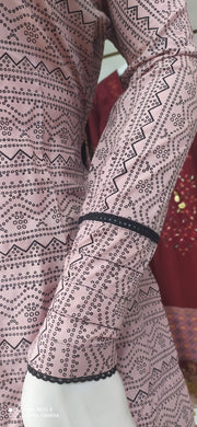 Pink Linen Shalwar Kameez Dress SS3306