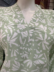 Winter Green Floral 2PC Shalwar Kameez Dress SS3413