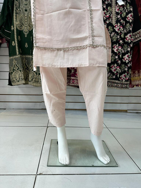 Peach 2PC Shalwar Kameez Dress SS3403
