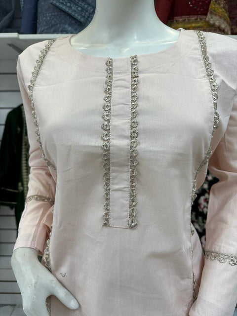 Peach 2PC Shalwar Kameez Dress SS3403