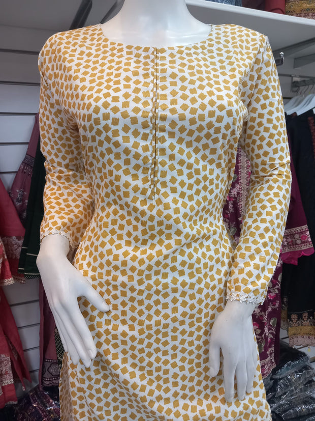 Winter Gold 2PC Shalwar Kameez Dress SS3417
