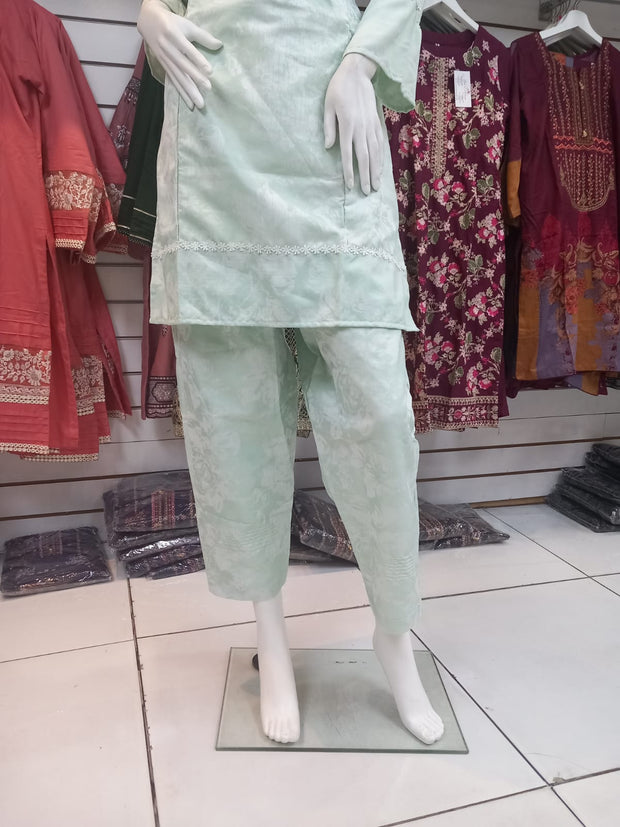 Winter Mint 2PC Shalwar Kameez Dress SS3418