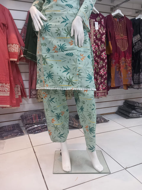 Winter Green 2PC Shalwar Kameez Dress SS3420
