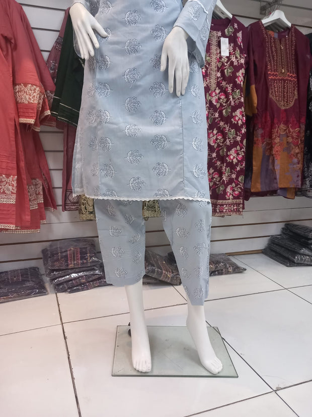 Winter Grey 2PC Shalwar Kameez Dress SS3421