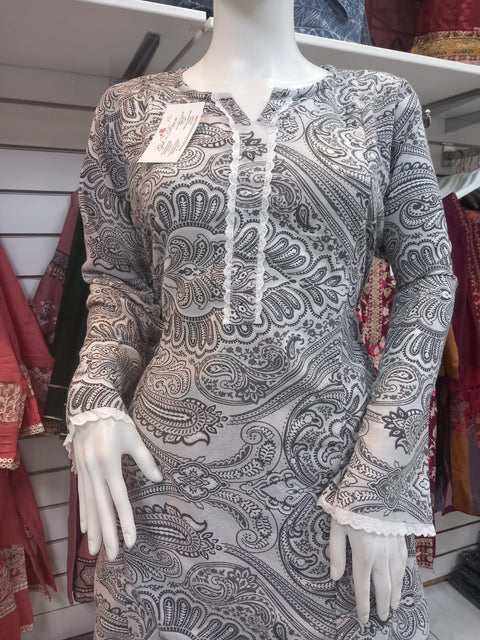 Winter Grey 2PC Shalwar Kameez Dress SS3423