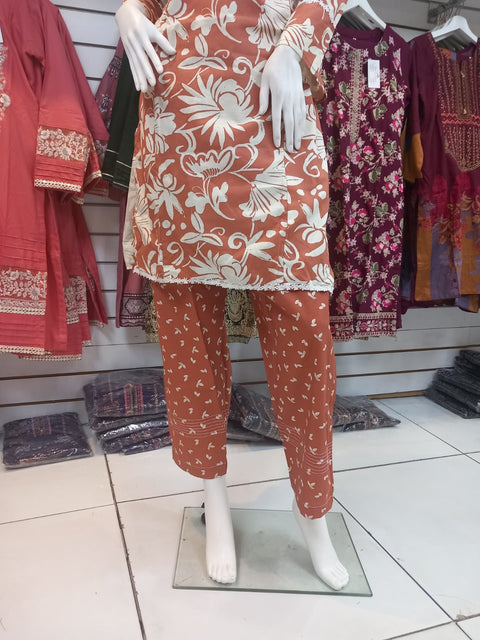 Winter Mustard 2PC Shalwar Kameez Dress SS3427