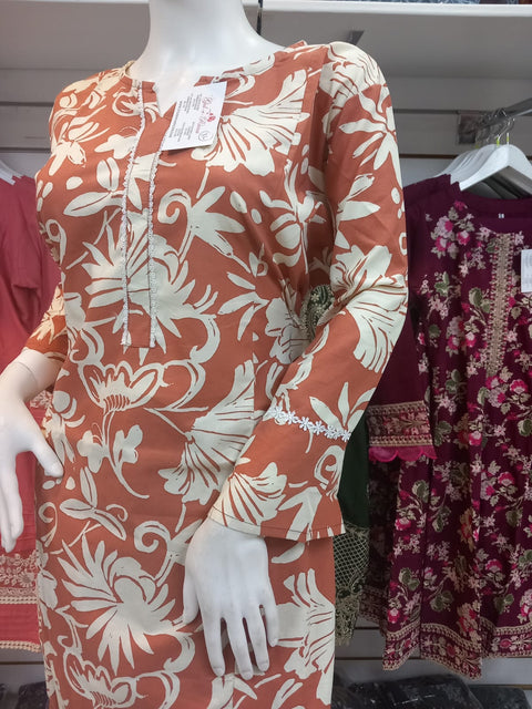 Winter Mustard 2PC Shalwar Kameez Dress SS3427