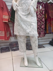 Winter Cream 2PC Shalwar Kameez Dress SS3428