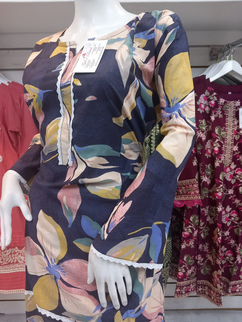 Winter Navy 2PC Shalwar Kameez Dress SS3429