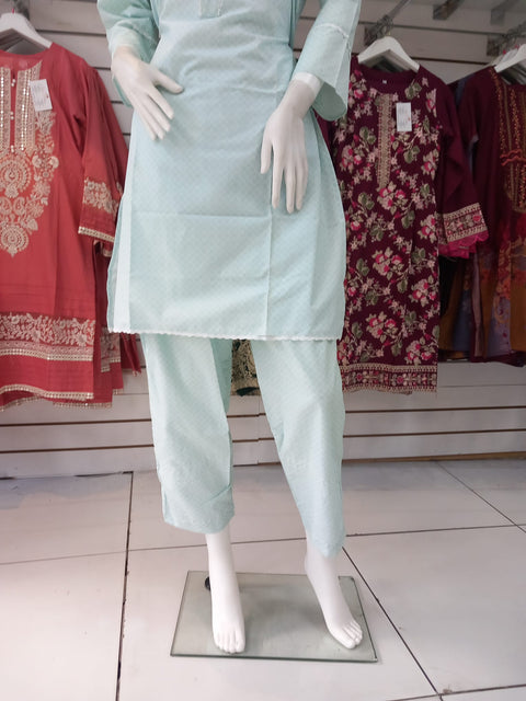 Winter Mint 2PC Shalwar Kameez Dress SS3438