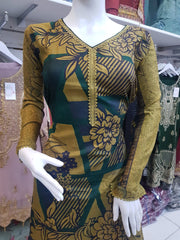 Dhanak Green 2PC Shalwar Kameez Dress SS3502