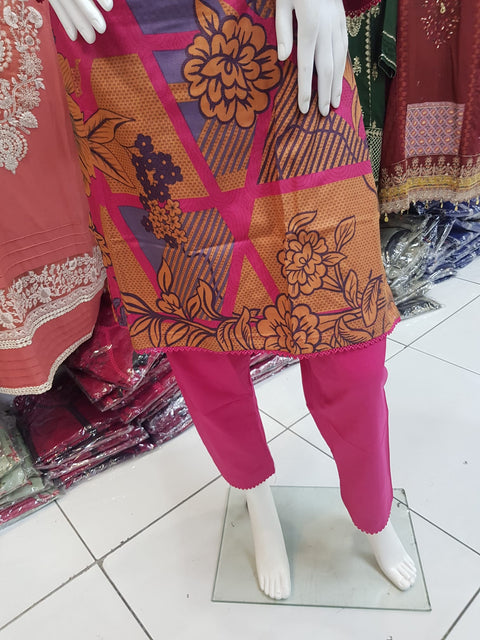 Dhanak Pink 2PC Shalwar Kameez Dress SS3512