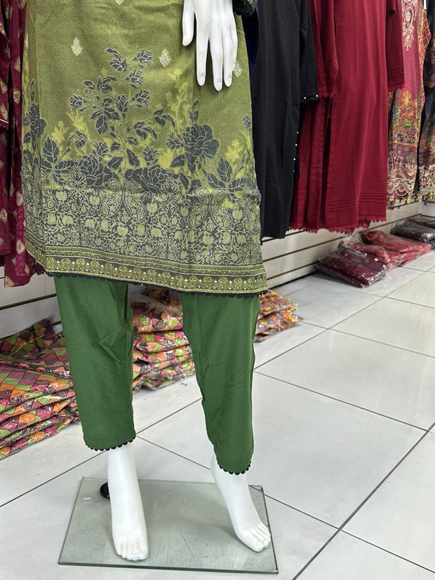Dhanak Green 2PC Shalwar Kameez Dress SS3549