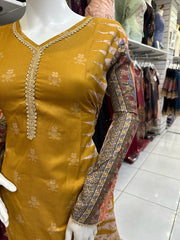 Dhanak Gold 2PC Shalwar Kameez Dress SS3550