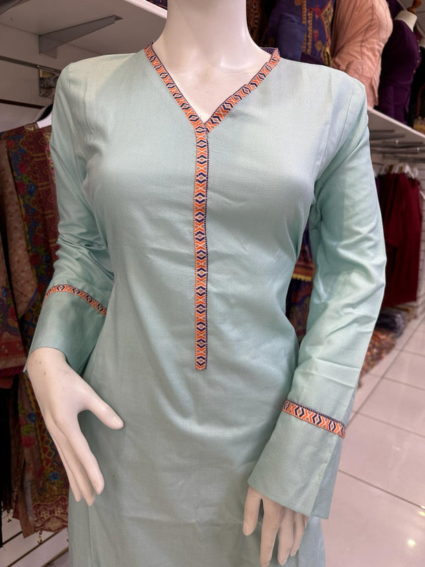Dhanak Blue 2PC Shalwar Kameez Dress SS3555