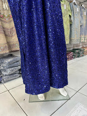 Royal Blue Bling Kaftan Dress Ready to wear SS3588