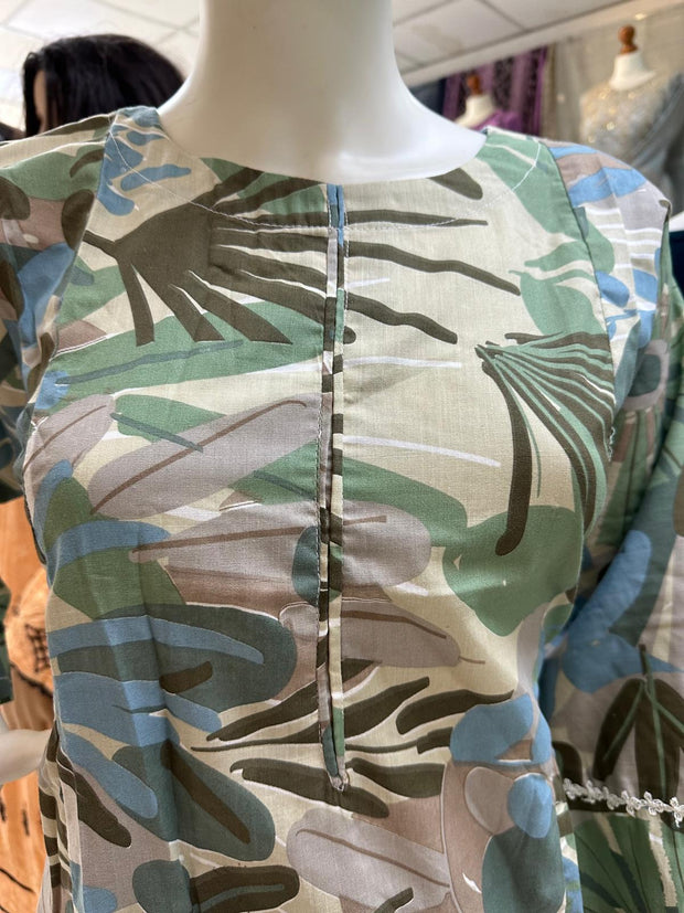 Pure Cotton Branded Kurti Shirt SS3704