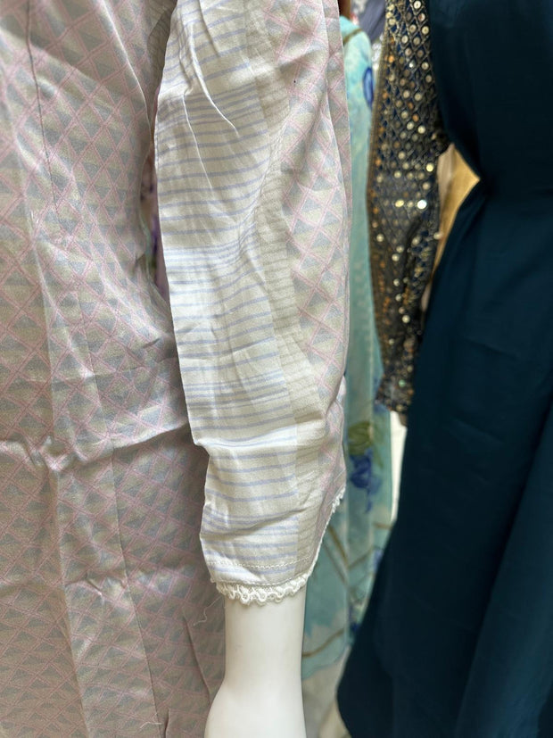 Pure Cotton Branded Kurti Shirt SS3705