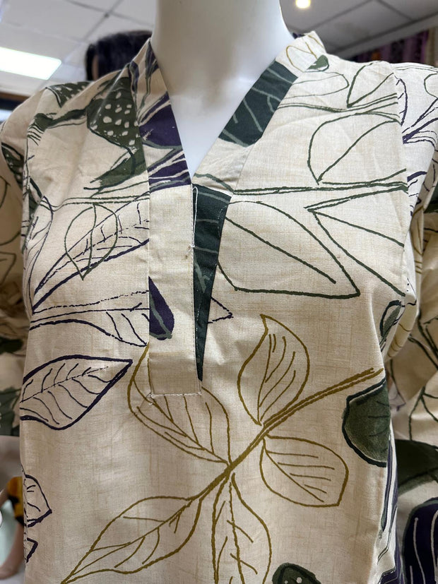 Pure Cotton Branded Kurti Shirt SS3715