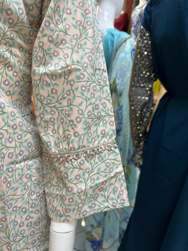 Pure Cotton Branded Kurti Shirt SS3724