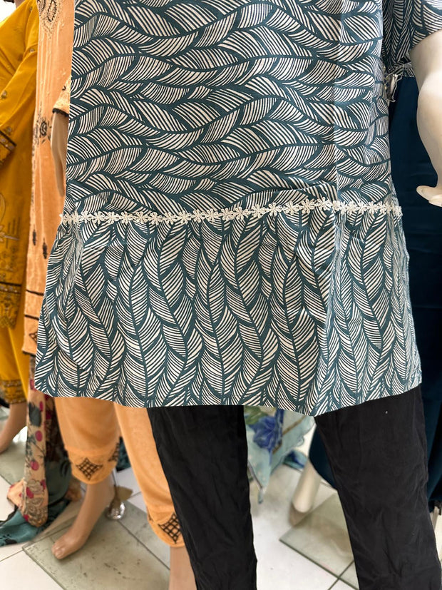 Pure Cotton Branded Kurti Shirt SS3710