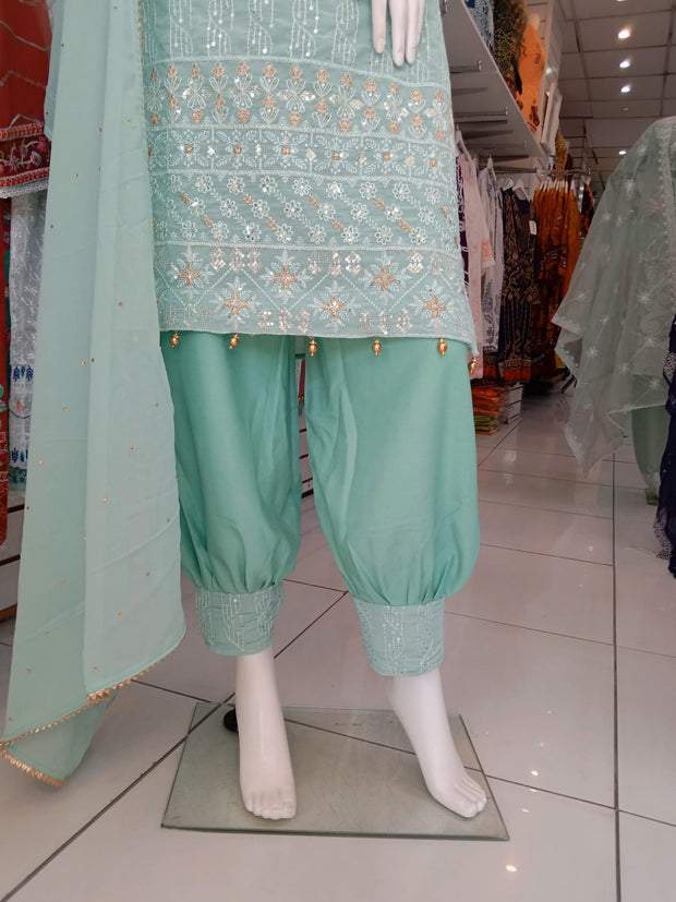SS3917- Chiffon Embroidery - Readymade - Shalwar Kameez 3PC